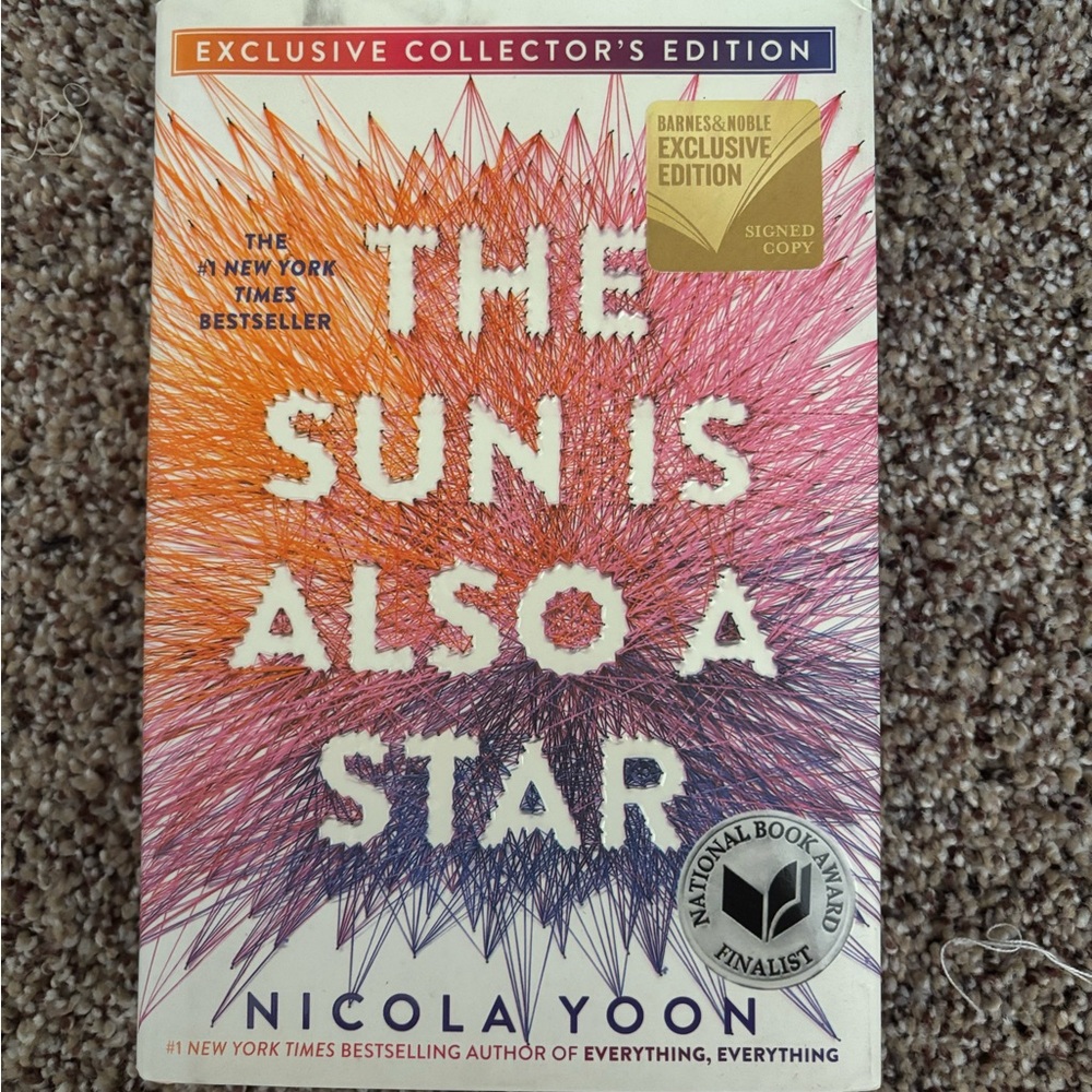 Signed Copy The Sun is Also a Star